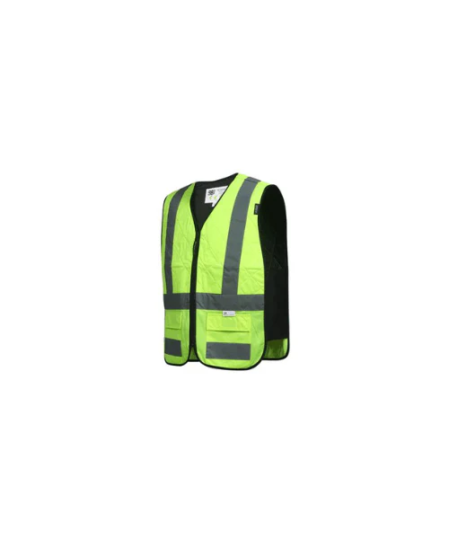 98 Fahren Cool Vest EVO - High VIS Reflective Cooling Vest - Lime - Image 2