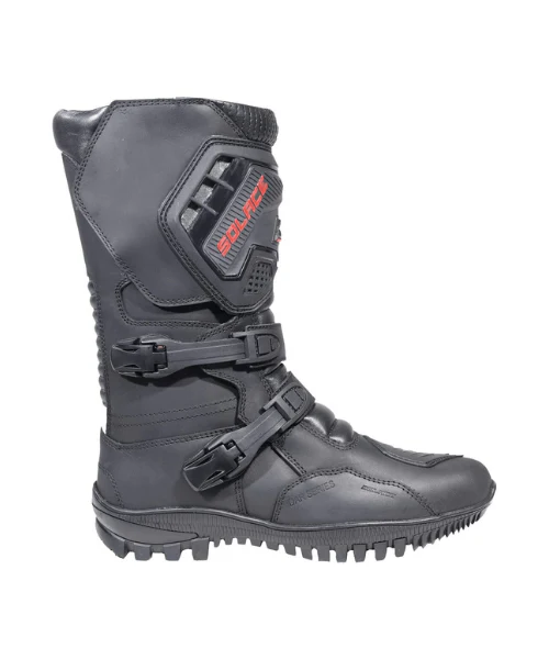 Solace Adventure X Pro Motorcycle Riding Boots - Black - Image 4