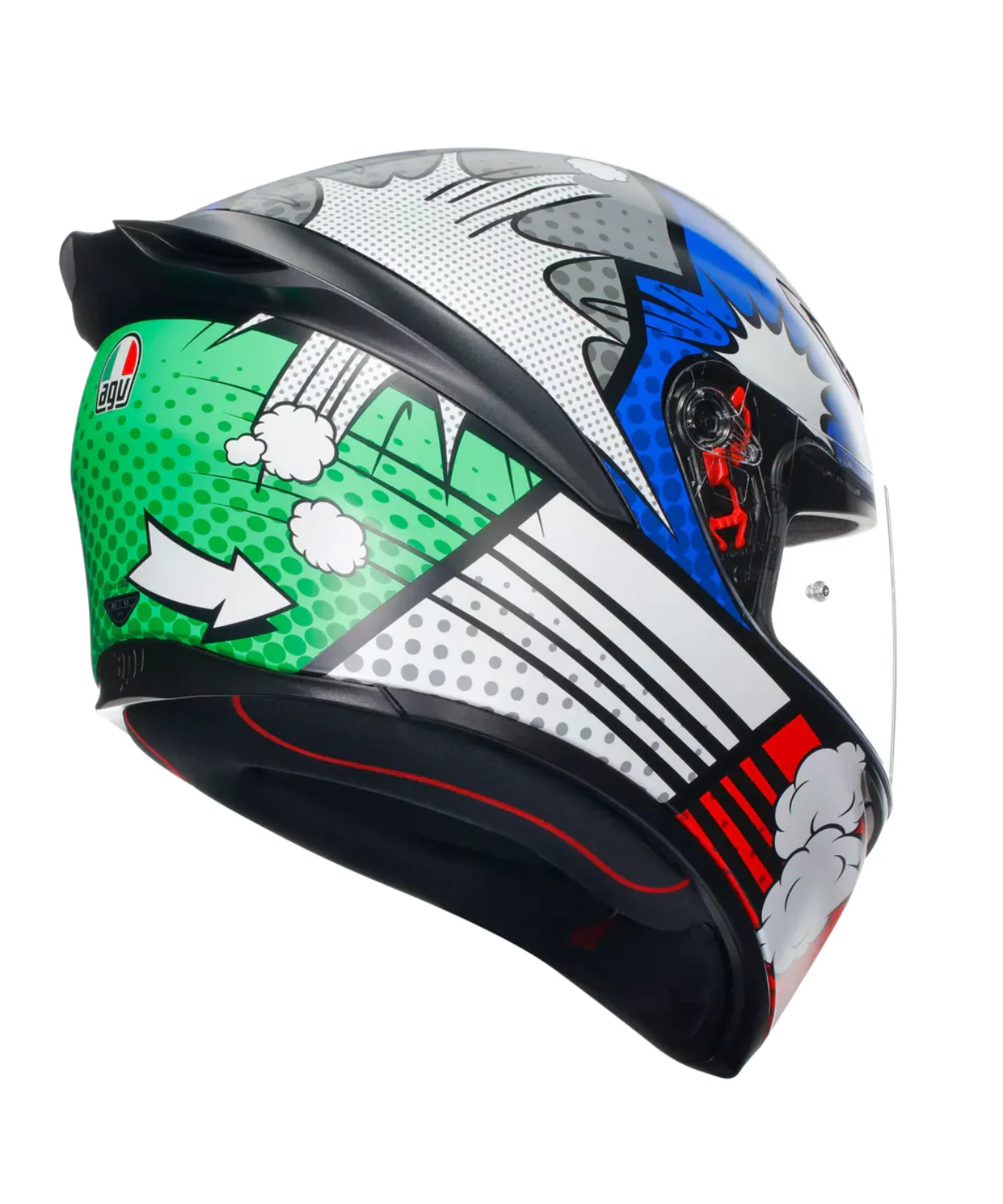 AGV K1 S Bang Helmet - Matt Italy Blue - Image 5
