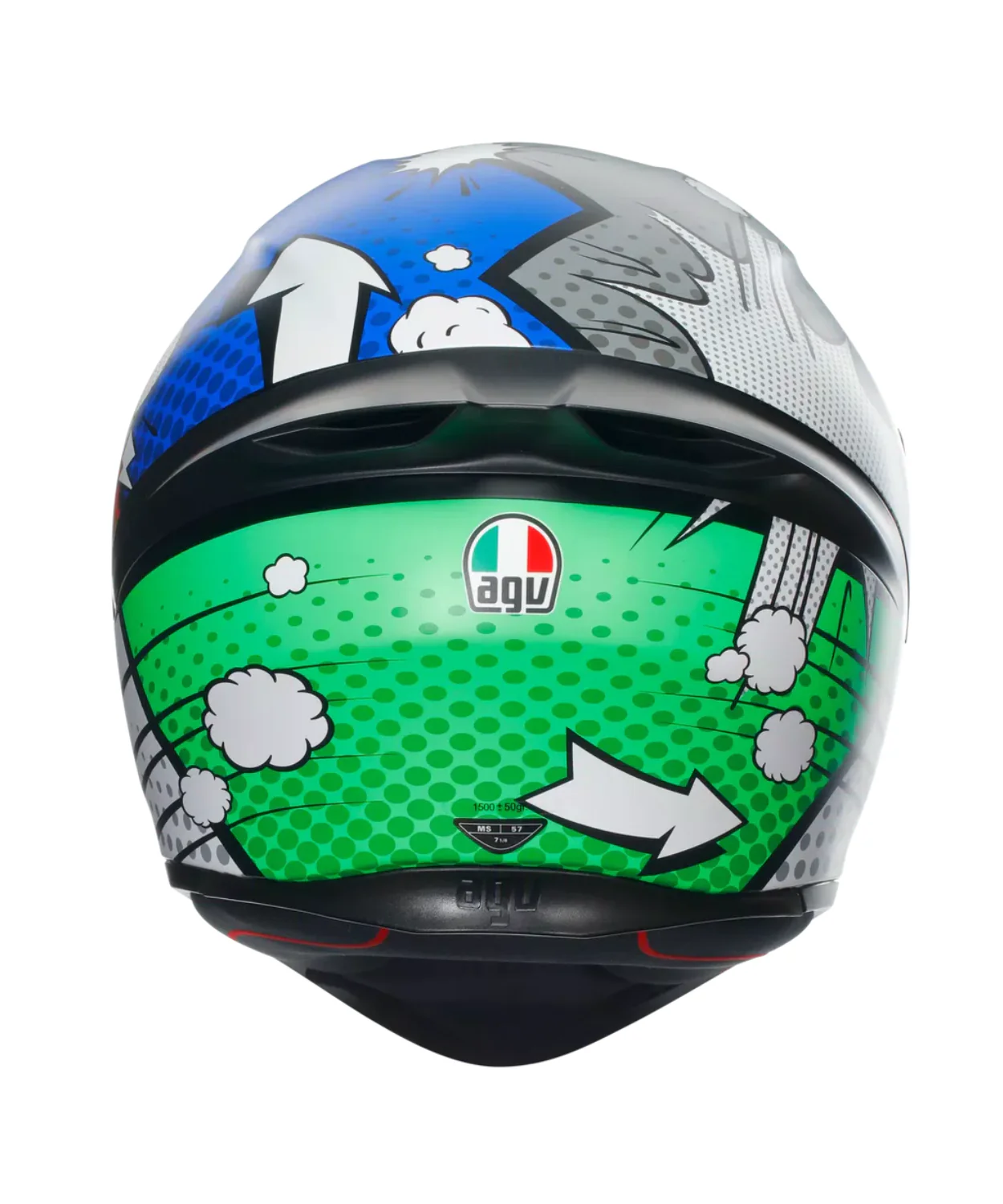 AGV K1 S Bang Helmet - Matt Italy Blue - Image 6