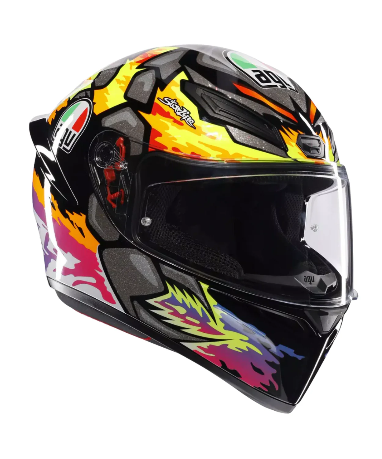 AGV K1 S Bezzecchi 2023 Helmet - Gloss Orange Pink - Image 2