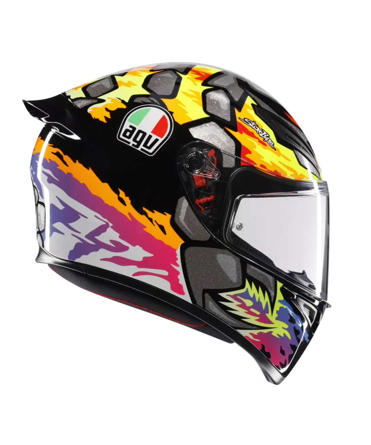 AGV K1 S Bezzecchi 2023 Helmet - Gloss Orange Pink - Image 3