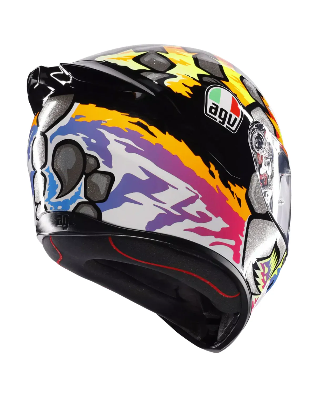 AGV K1 S Bezzecchi 2023 Helmet - Gloss Orange Pink - Image 4