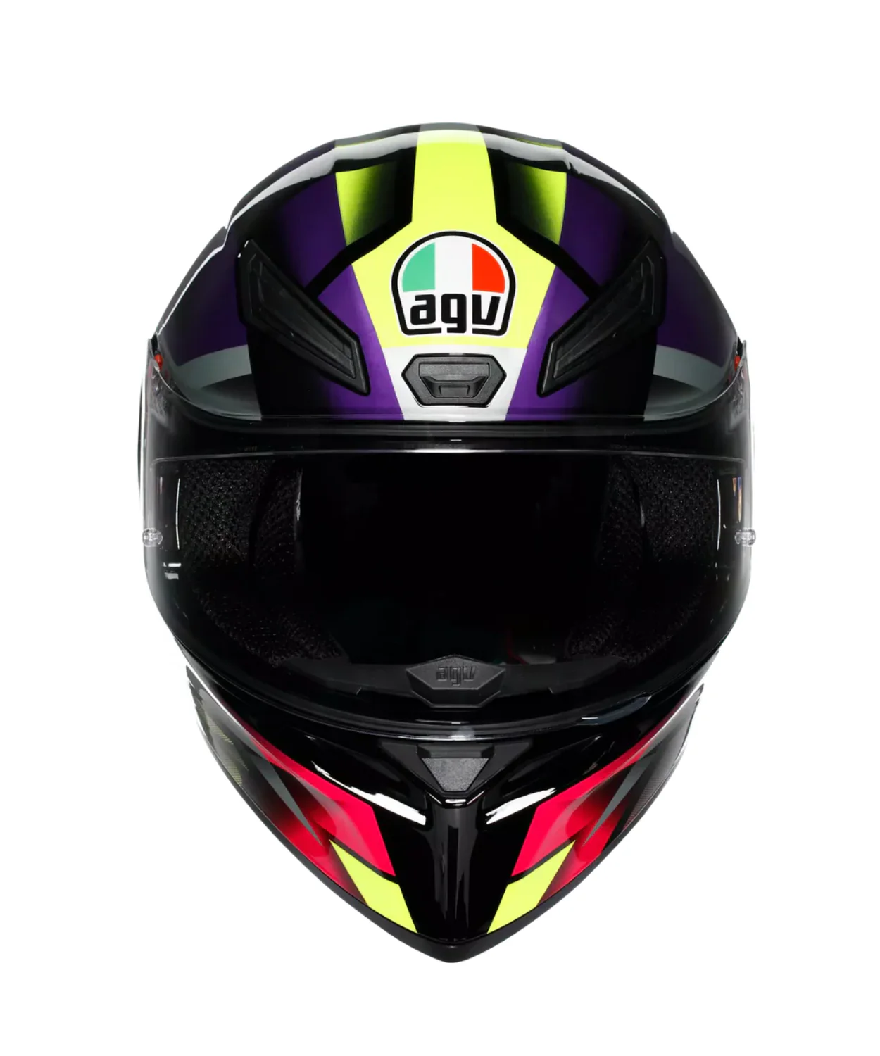 AGV K1 S Fastlap Helmet - Gloss Black Purple Pink - Image 6
