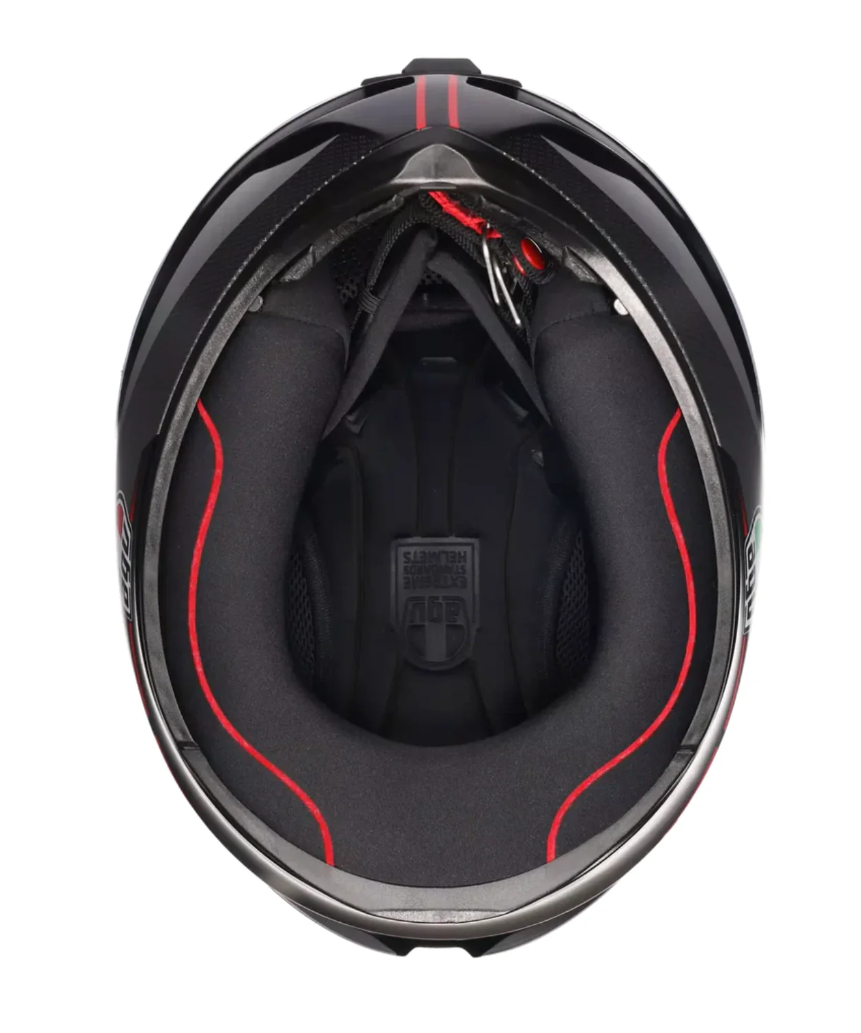 AGV K1 S Lap 034 Helmet - Matt Black Grey Red - Image 8