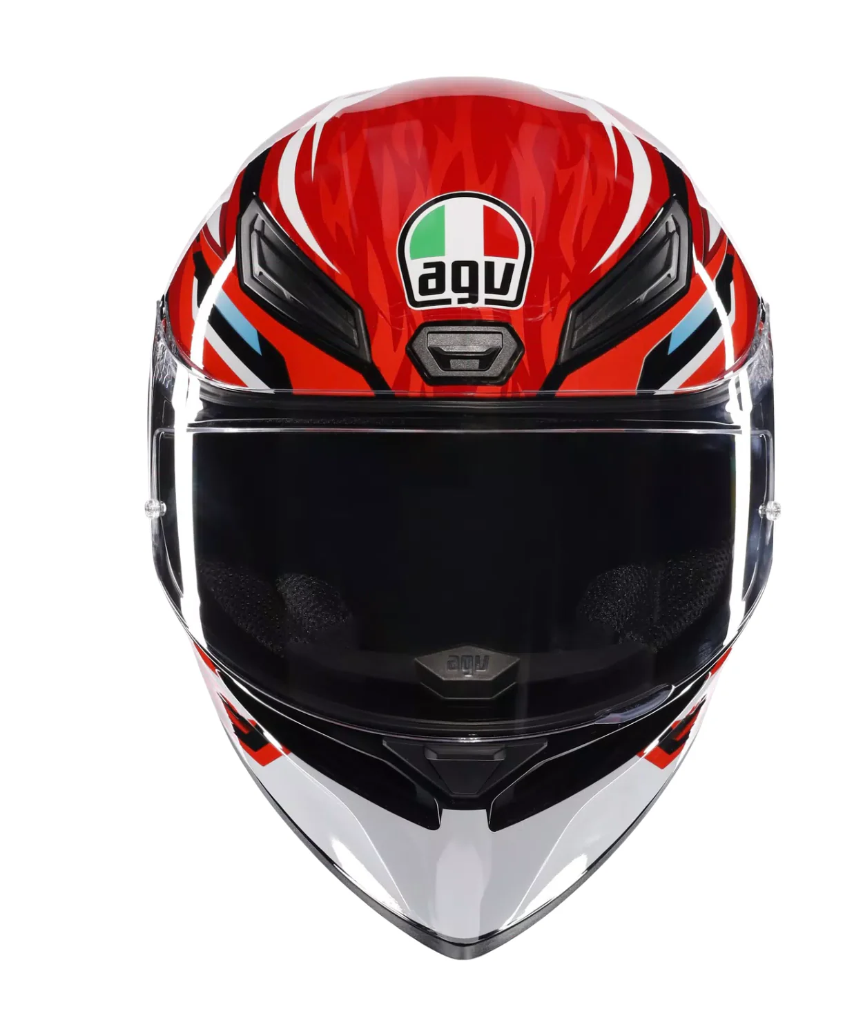 AGV K1 S Lion 035 Helmet - Gloss Black Red White - Image 3