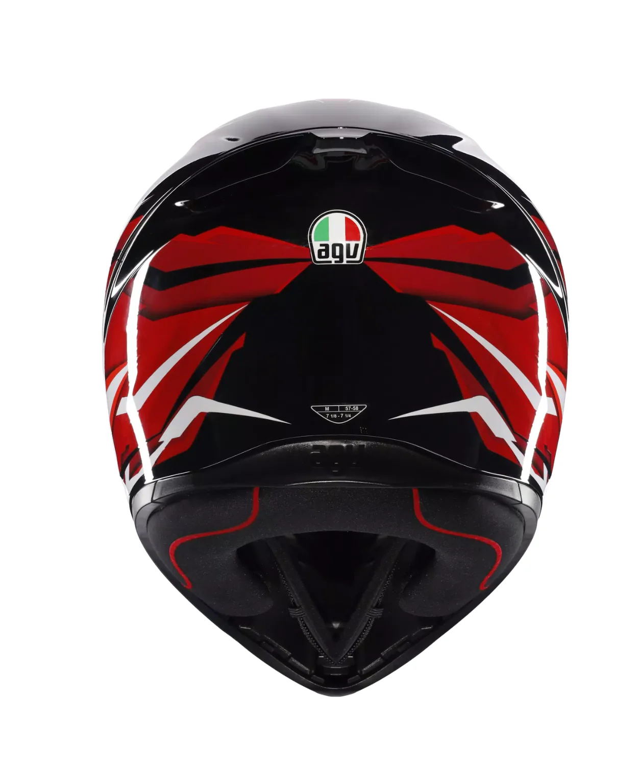AGV K1 S Lion 035 Helmet - Gloss Black Red White - Image 5