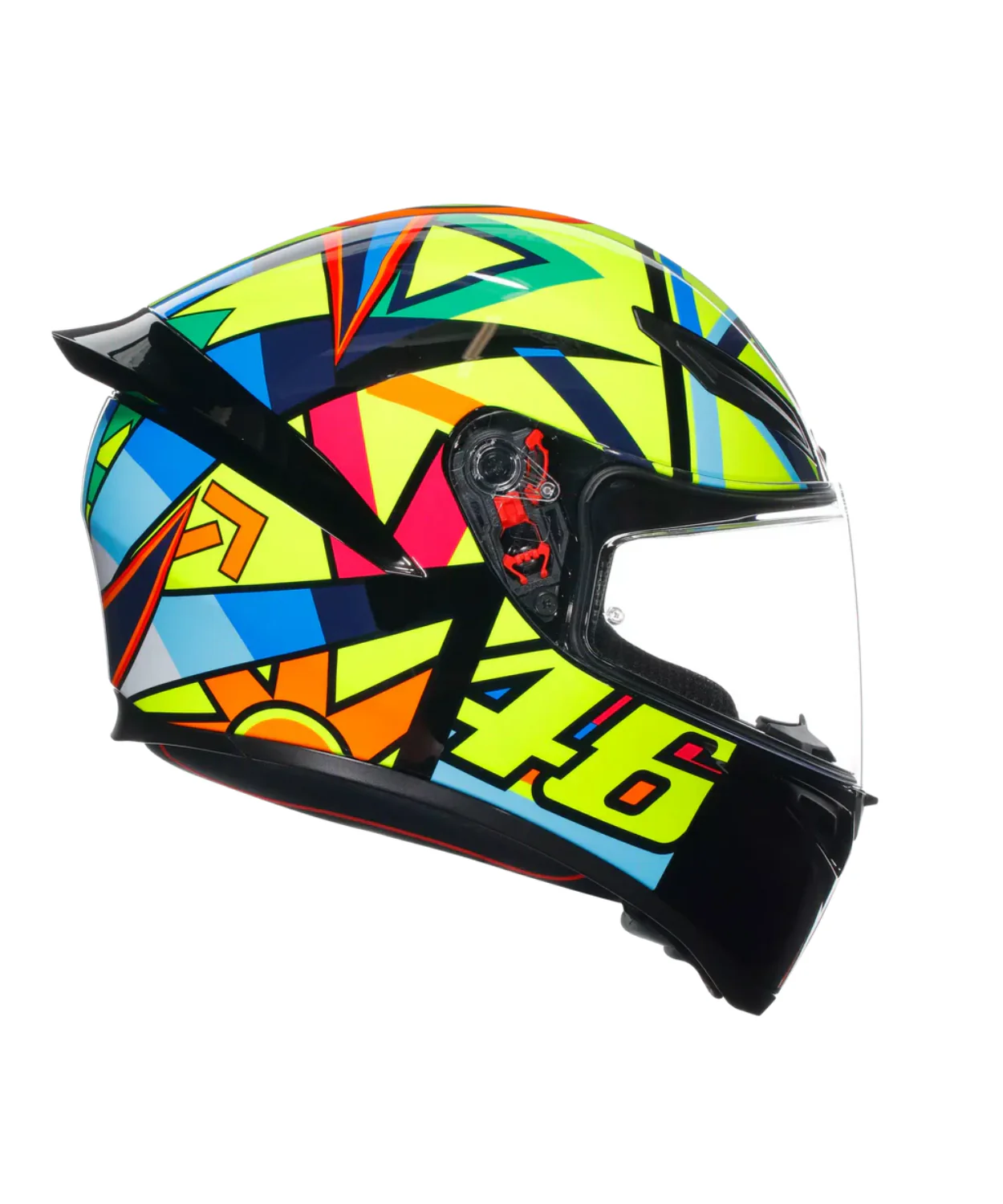 AGV K1 S Soleluna Helmet 2017 - Gloss Yellow Blue - Image 3