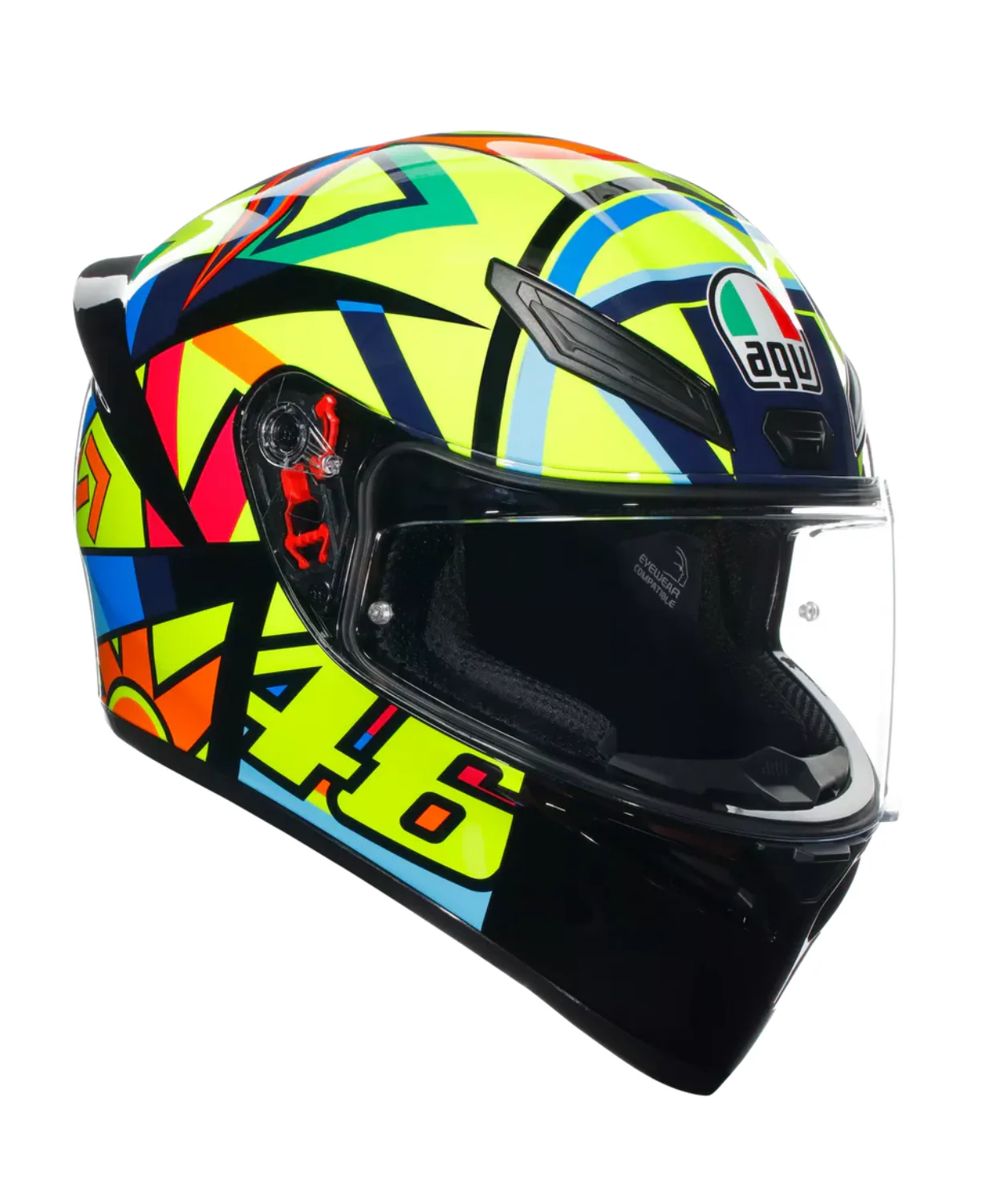 AGV K1 S Soleluna Helmet 2017 - Gloss Yellow Blue - Image 4