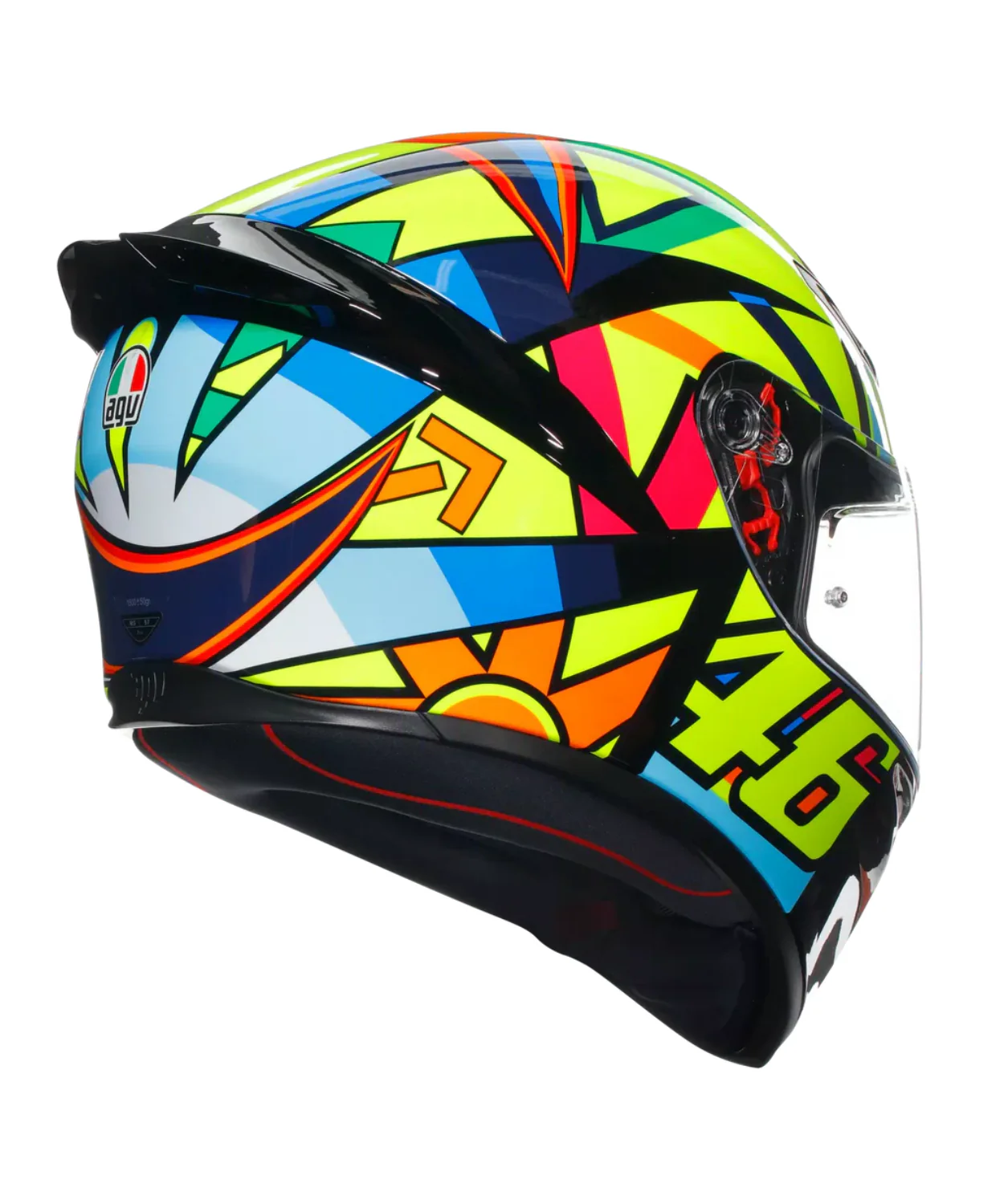 AGV K1 S Soleluna Helmet 2017 - Gloss Yellow Blue - Image 5