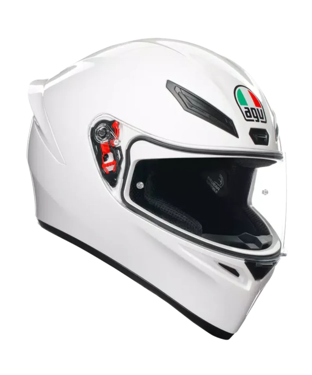 AGV K1 S Solid Helmet - Gloss White - Image 2