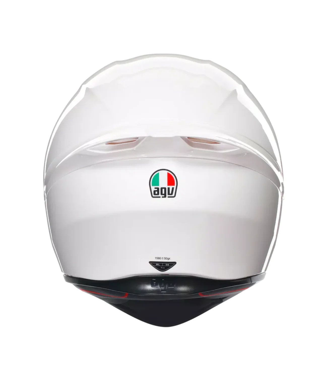 AGV K1 S Solid Helmet - Gloss White - Image 6