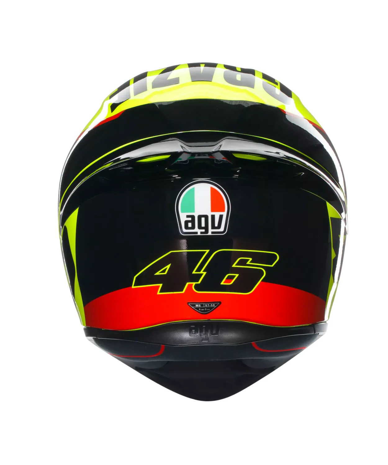 AGV K1S Grazie Vale 018 Helmet - Gloss Yellow Black - Image 6