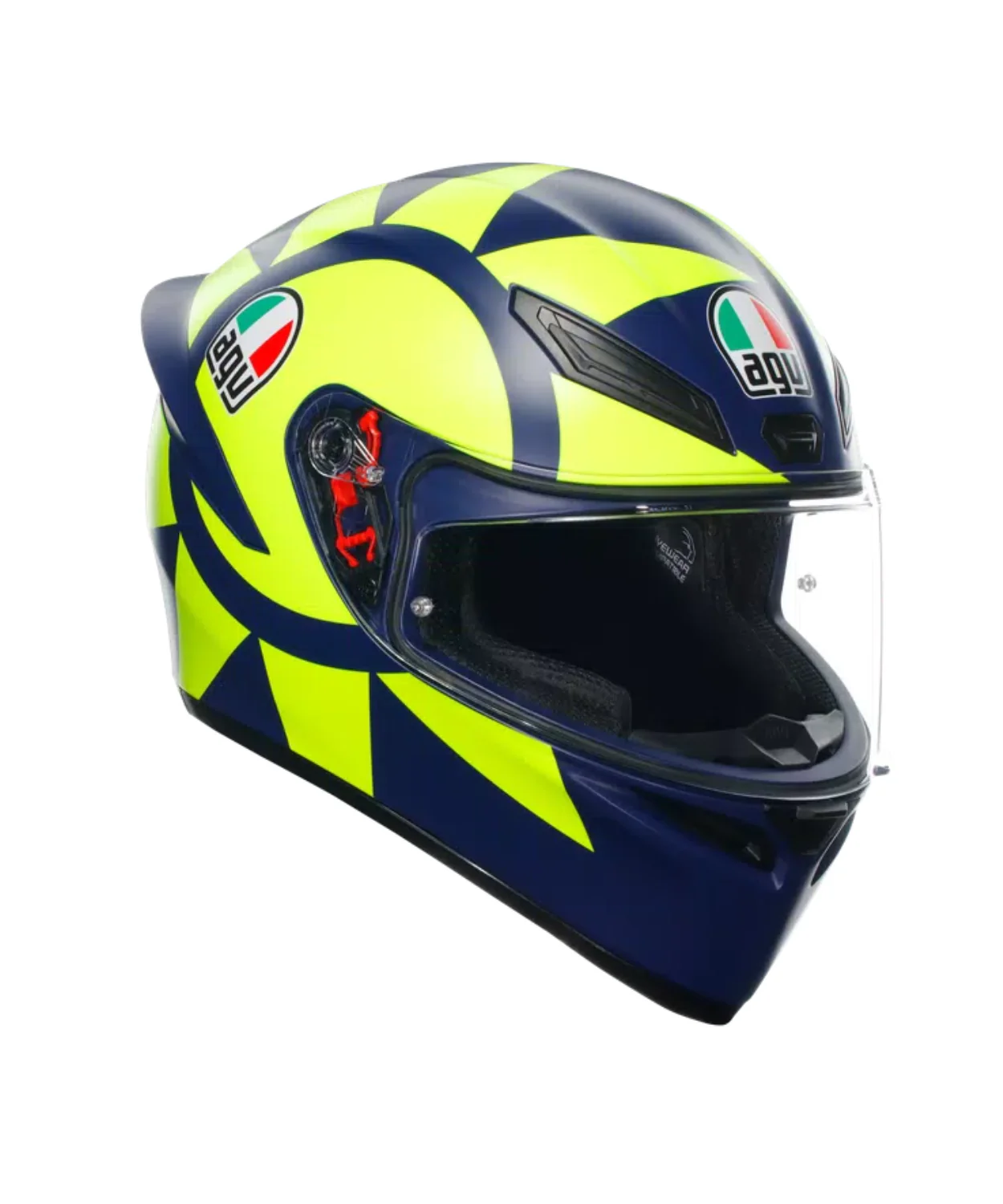 AGV K1S Soleluna 2018 019 Helmet - Gloss Blue Yellow - Image 4