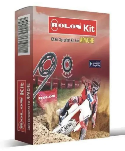 Rolon Chain Sprocket Kit for Apache 200CC 4V - KIT HPOR 252