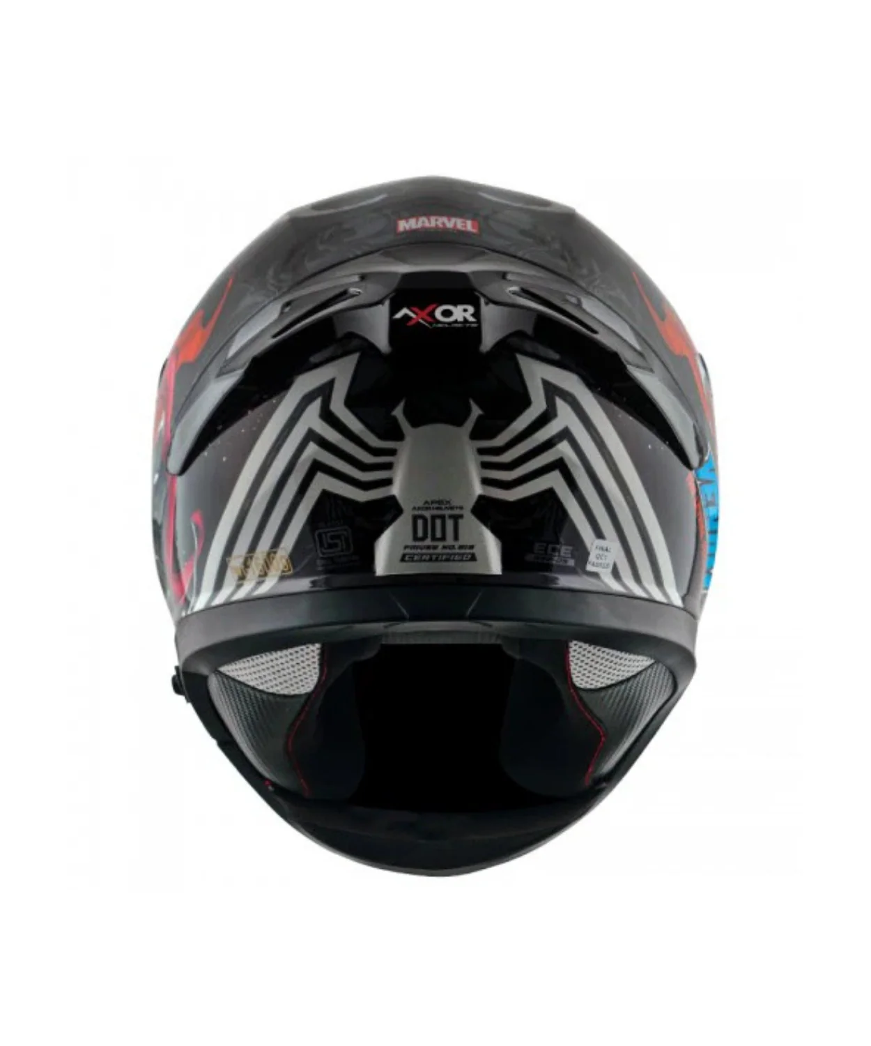 Axor Apex Marvel Venom Helmet - Gloss Black Red - Image 9