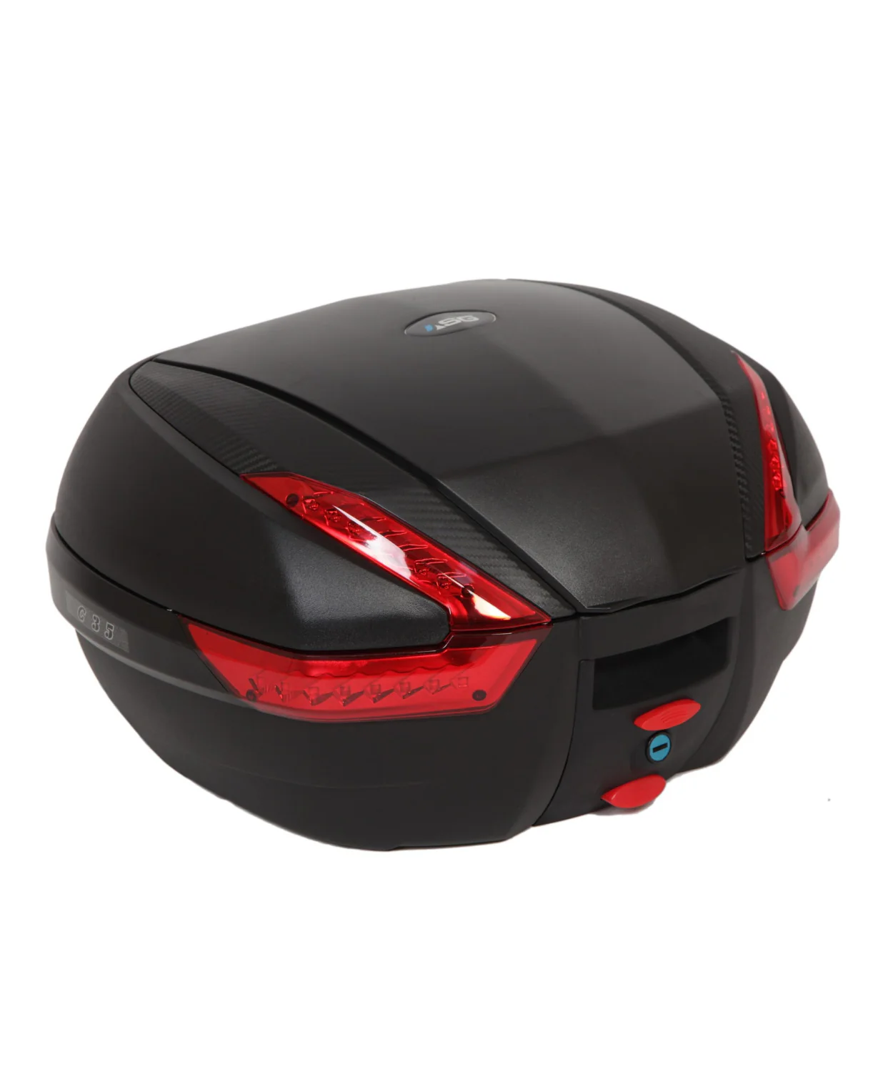 ASG SG 35 Liters Top Box - Black Red - Image 2