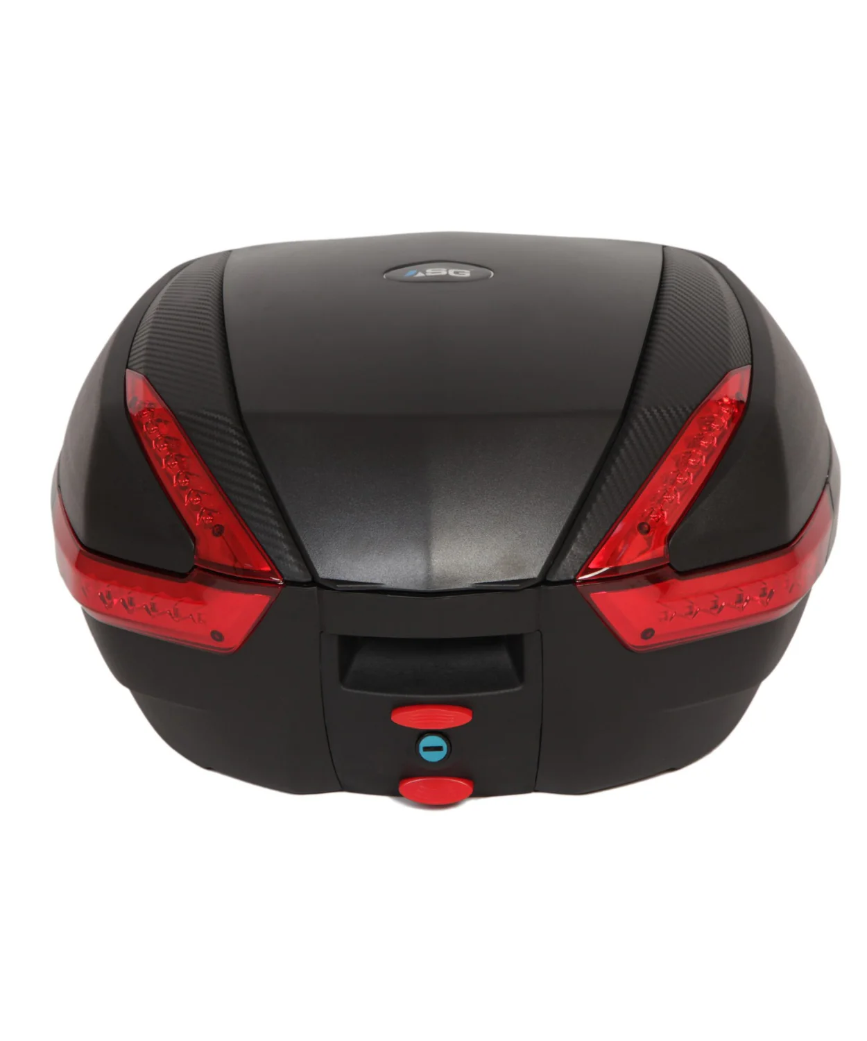 ASG SG 47 Liters Top Box - Black Red