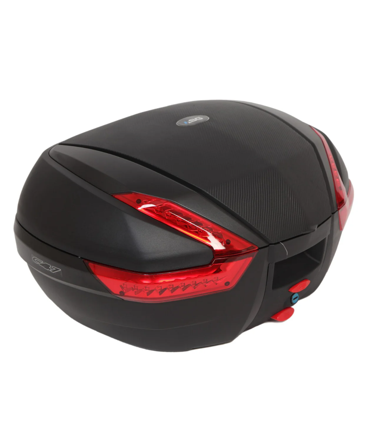 ASG SG 47 Liters Top Box - Black Red - Image 2