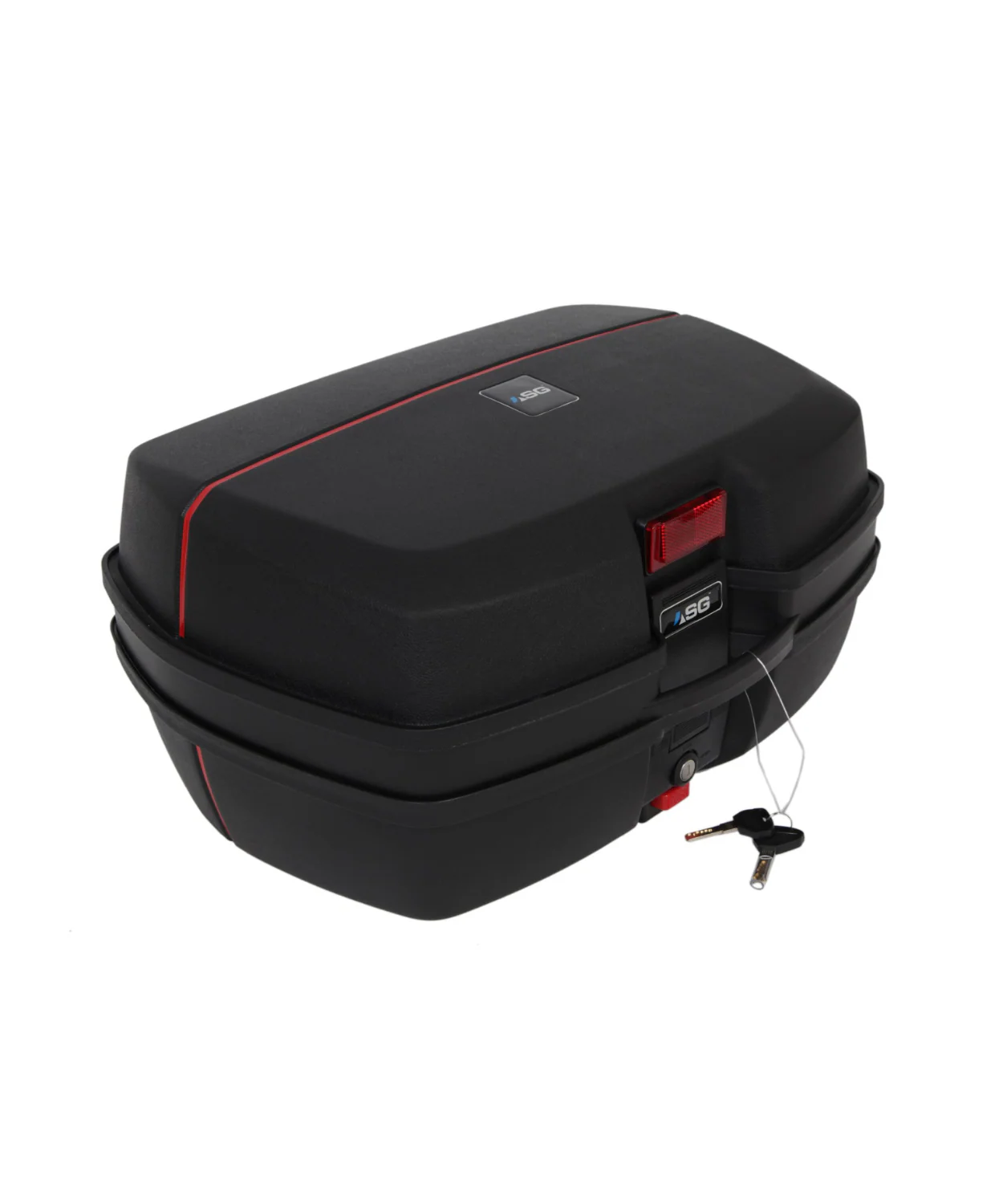 ASG 32 Liters Top Box - Black Red - Image 2