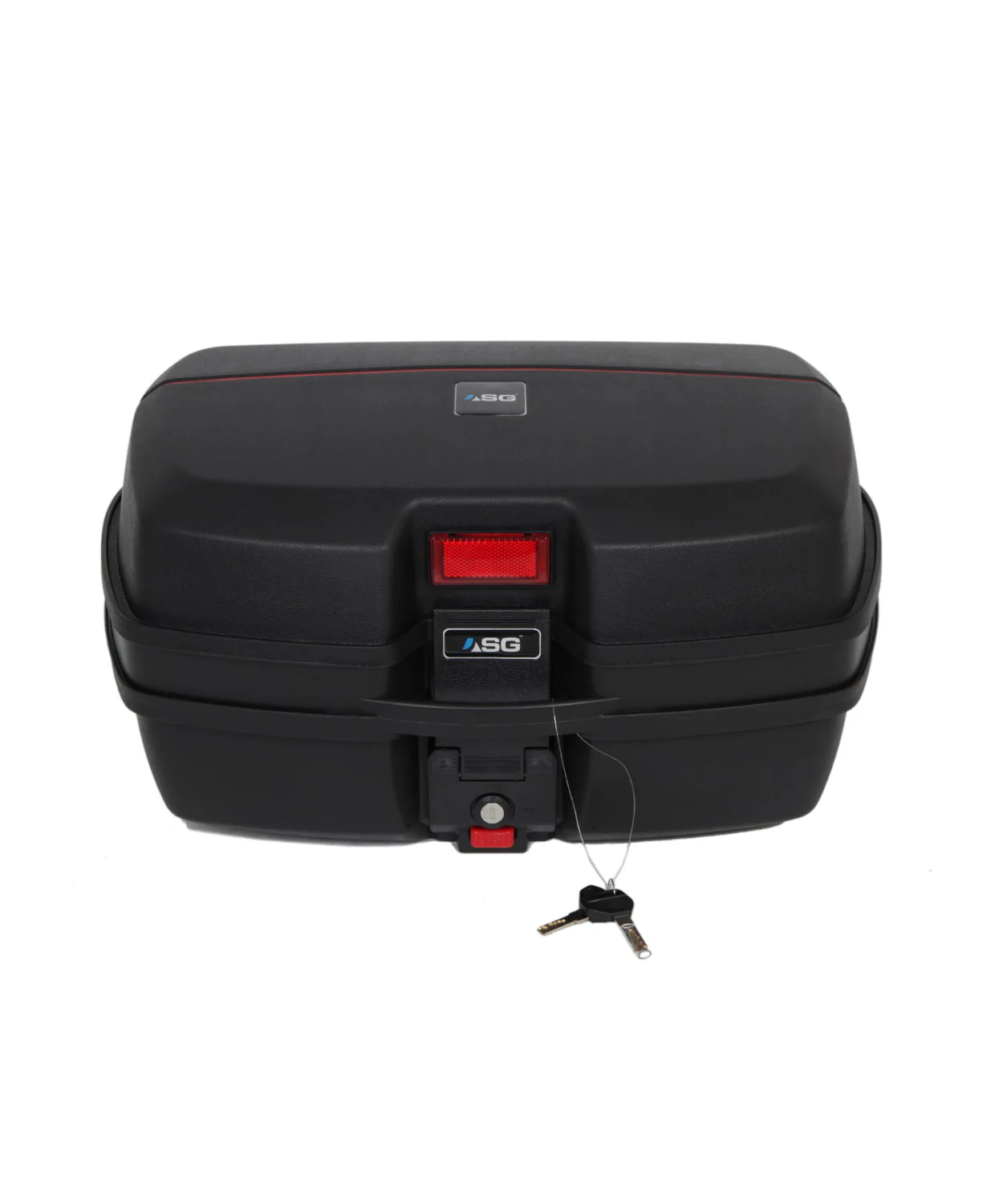 ASG 45 Liters Top Box - Black Red