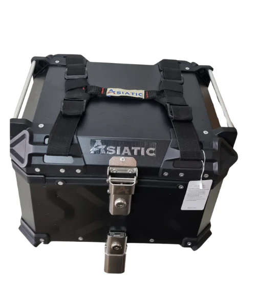 Asiatic Aluminium Top Box 45L with Backrest - Black - Image 4