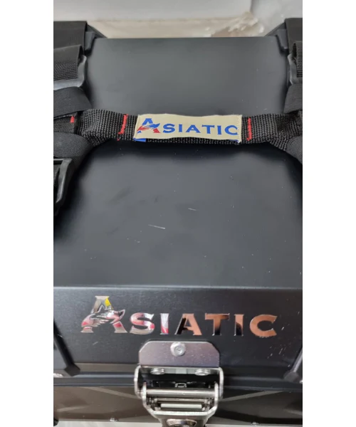 Asiatic Aluminium Top Box 45L with Backrest - Black - Image 6