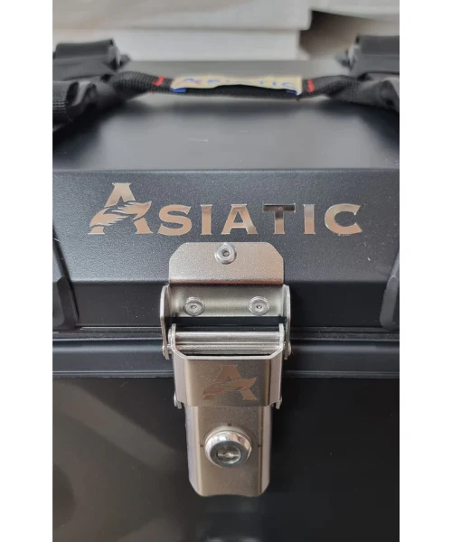 Asiatic Aluminium Top Box 45L with Backrest - Black - Image 7