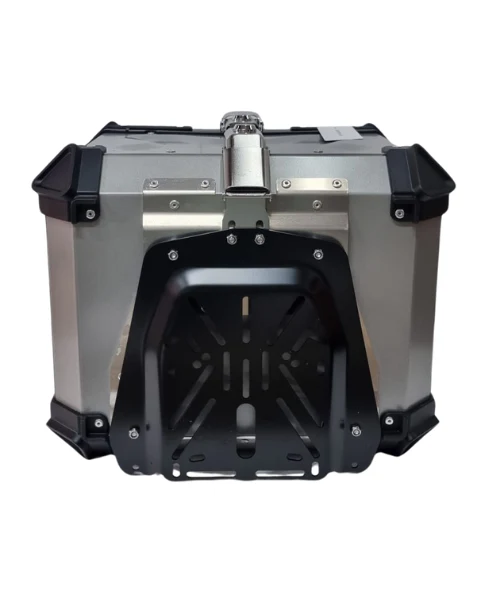 Asiatic Aluminium Top Box 45L with Backrest - Silver - Image 6