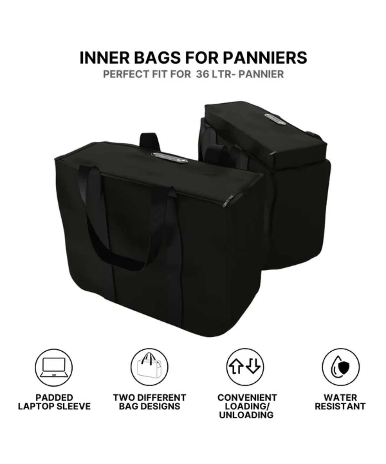Auto Engina Aluminium Panniers 72L for 2025 KTM 390 Adventure X/S - Black - Image 10