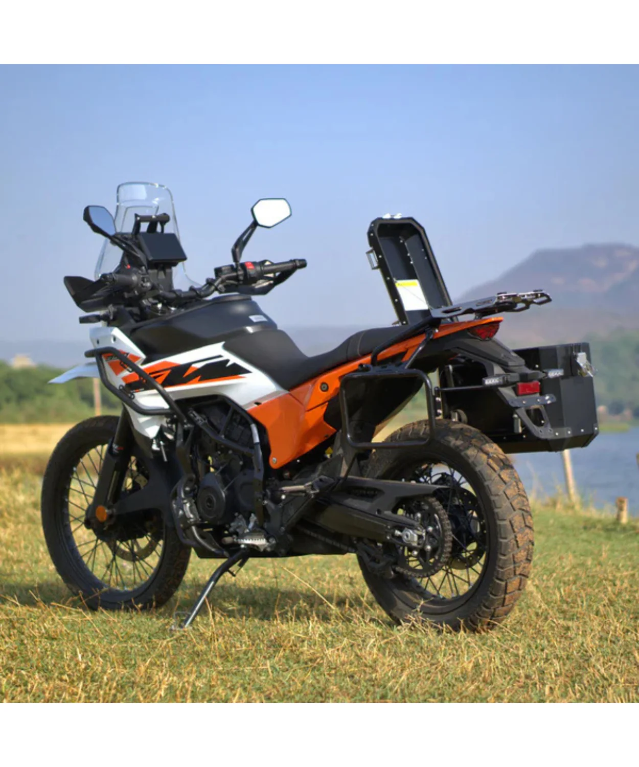 Auto Engina Aluminium Panniers 72L for 2025 KTM 390 Adventure X/S - Black - Image 5