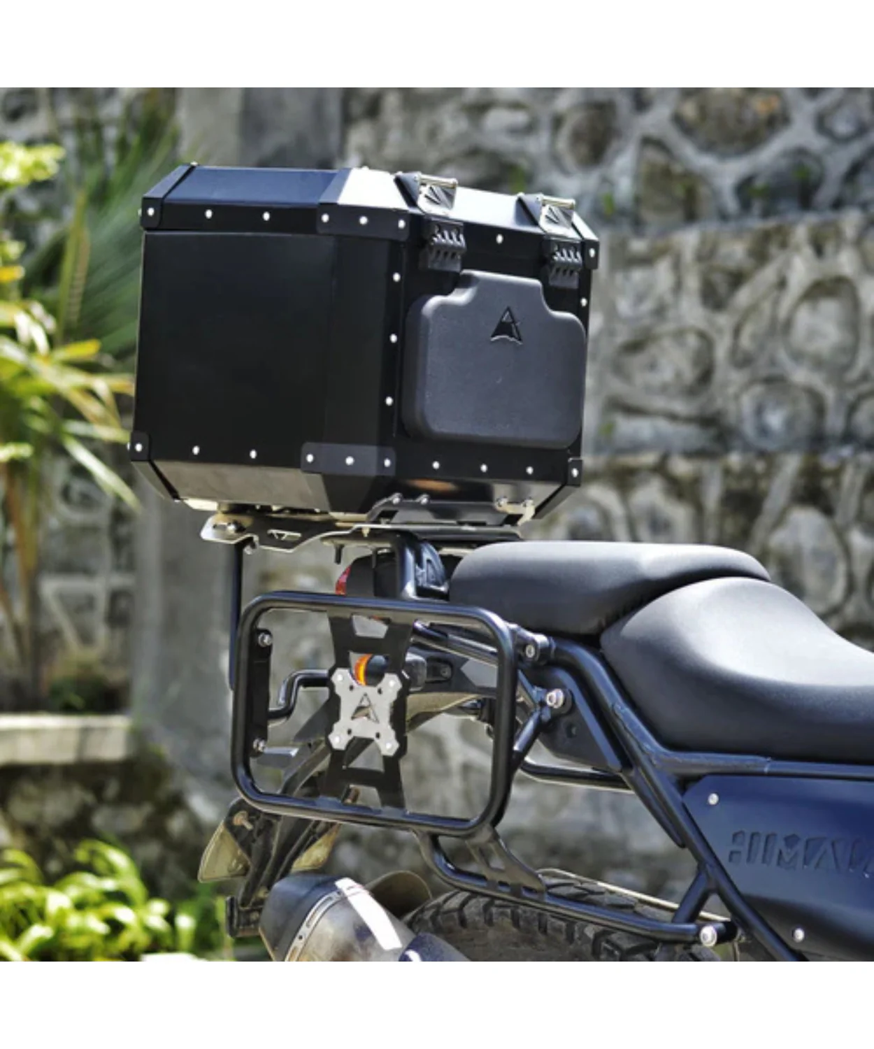 Auto Engina Aluminium Top Box 42L for Royal Enfield Himalayan 411 - Black - Image 2