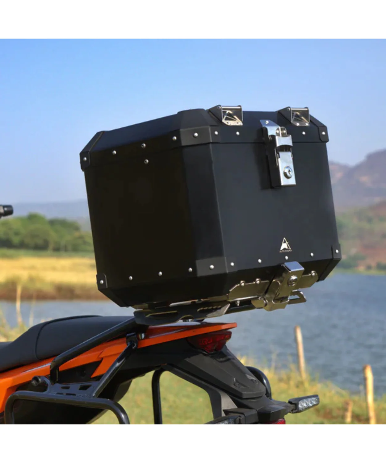 Auto Engina Aluminium Topbox 42L for 2025 KTM 390 Adventure X/S - Black - Image 13