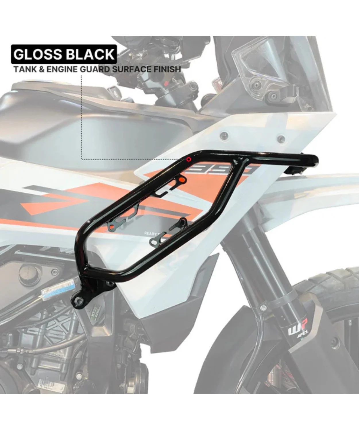 Auto Engina Crash/Leg Guard for 2025 KTM 390 Adventure X/S - Gloss Black