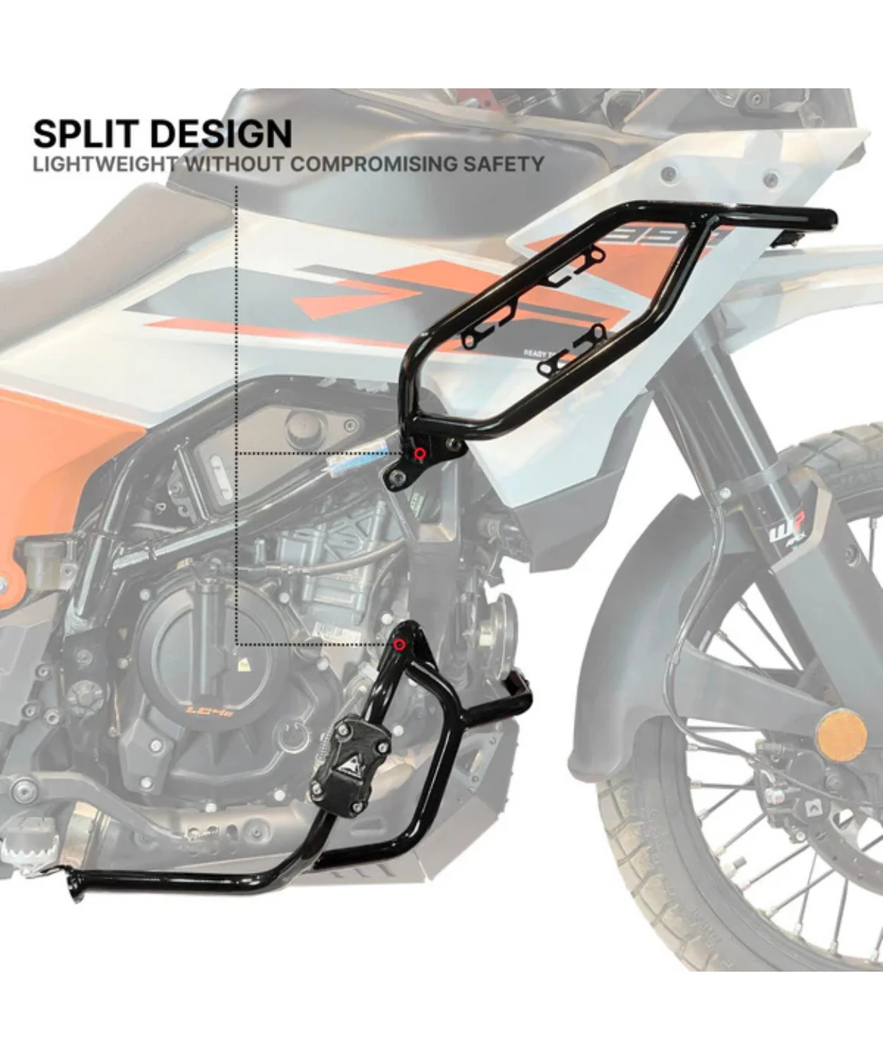 Auto Engina Crash/Leg Guard for 2025 KTM 390 Adventure X/S - Gloss Black - Image 7