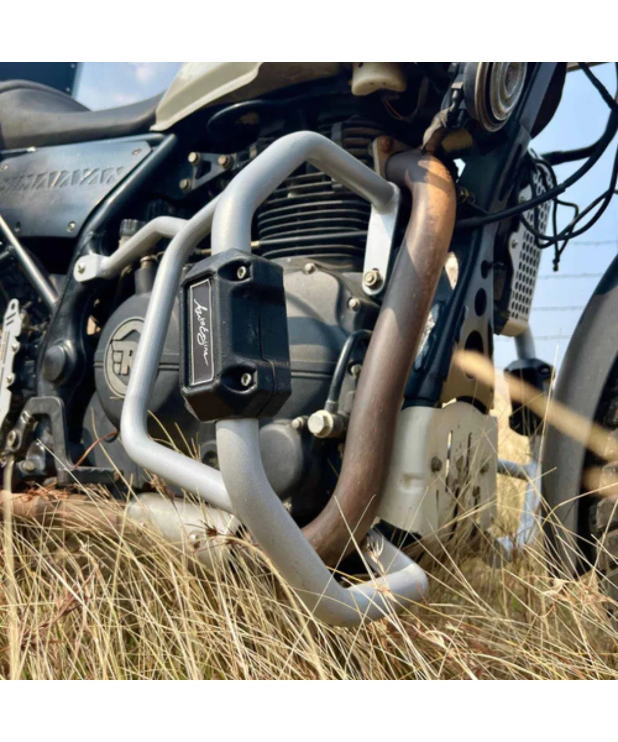 Auto Engina Crash / Leg Guard for Royal Enfield Himalayan 411 - Silver