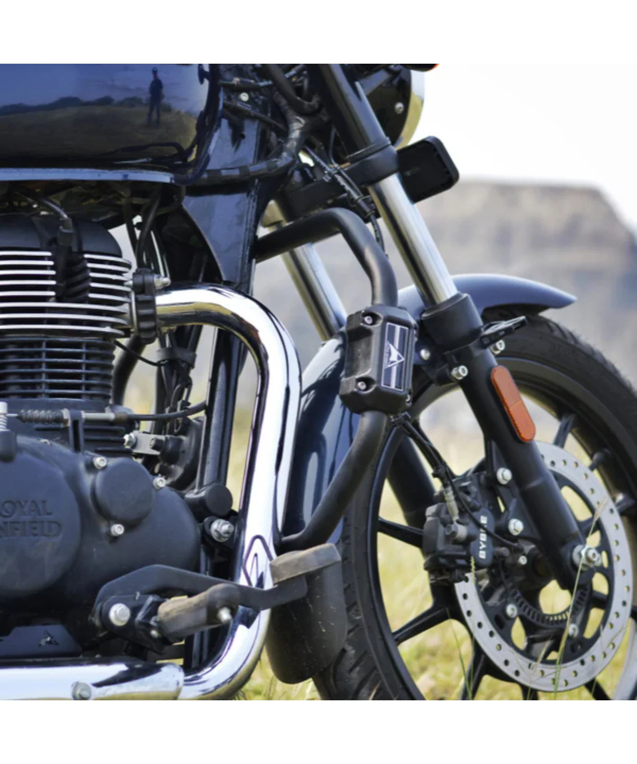 Auto Engina Crash/Leg Guard for Royal Enfield Meteor 350 - Black - Image 3