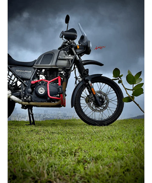 Auto Engina Himalayan Crash Guard/ Leg Guard Compatible For Royal Enfield Himalayan BS3,BS4,BS6 & Himalayan SCRAM 411 - Red - Image 5