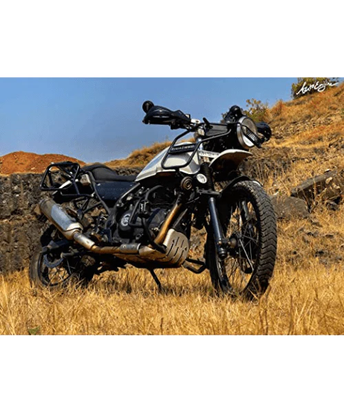 Auto Engina Himalayan Crash/Leg Guard for Royal Enfield Himalayan BS6 2021,BS6,BS4, BS3- Satin Black - Image 3