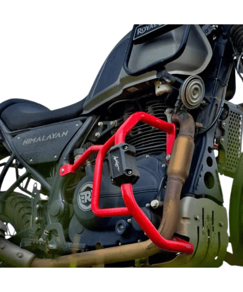 Auto Engina Himalayan Scram 411 Crash/Leg Guard - Red - Image 2