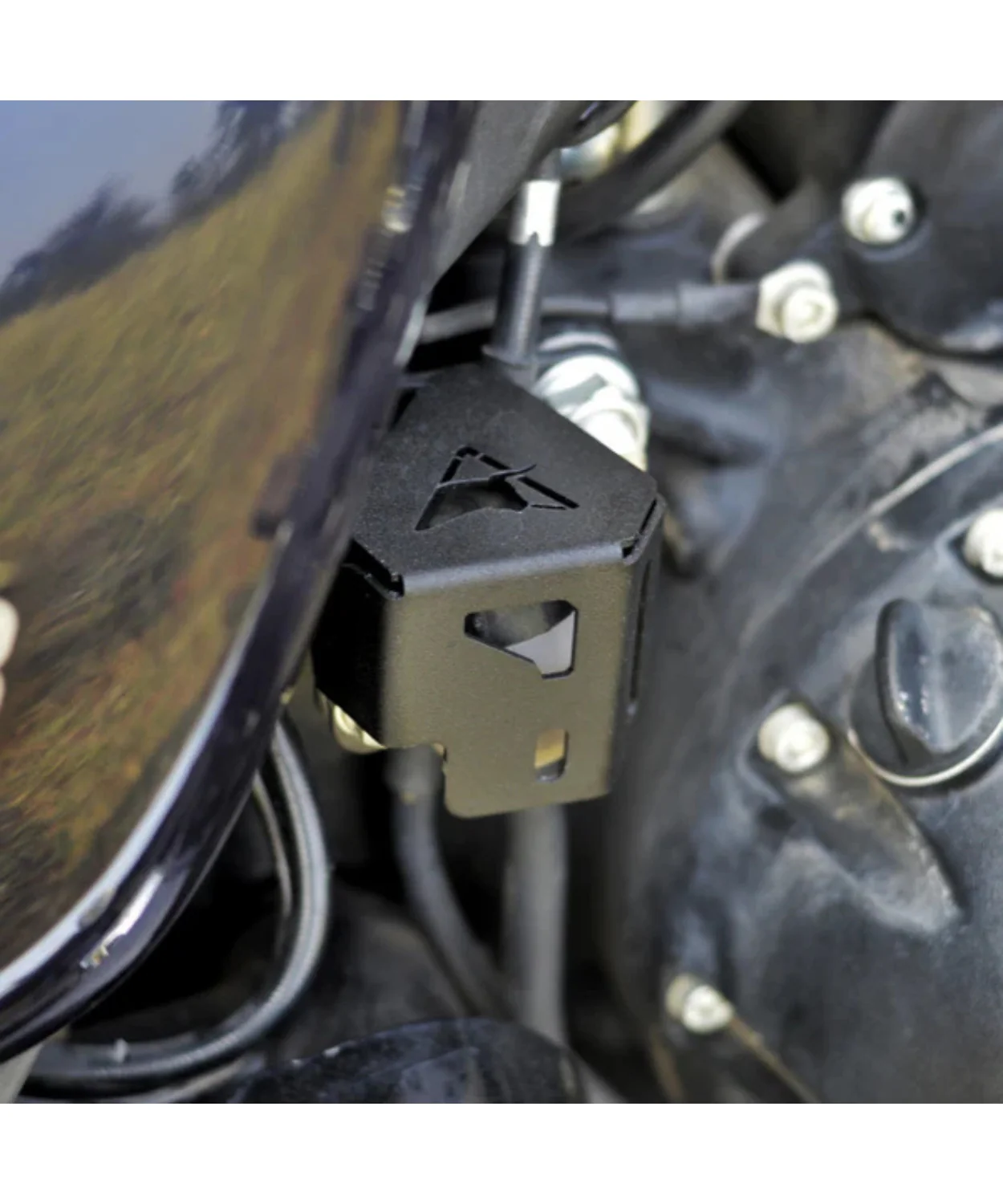 Auto Engina Rear Brake Oil Reservoir Cover for Royal Enfield Meteor 350 - Black - Image 3