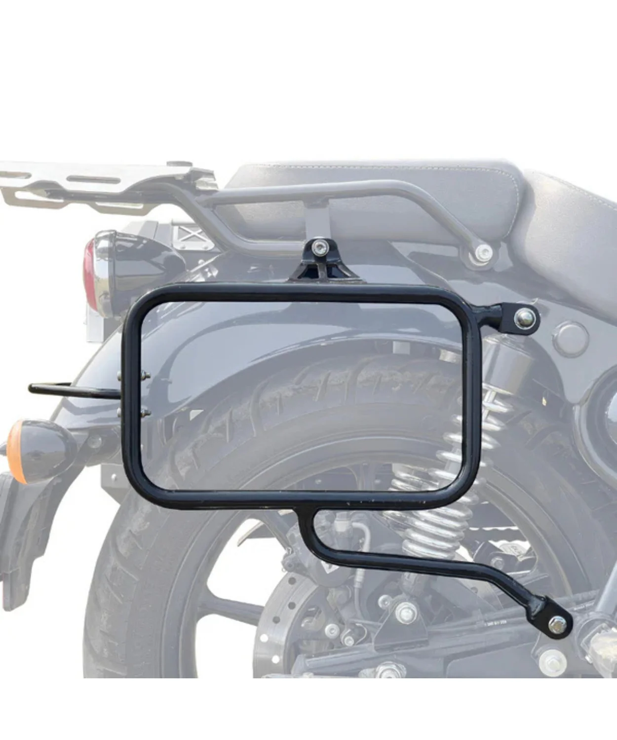 Auto Engina Pannier Saddle Stay for Royal Enfield Meteor 350 - Black