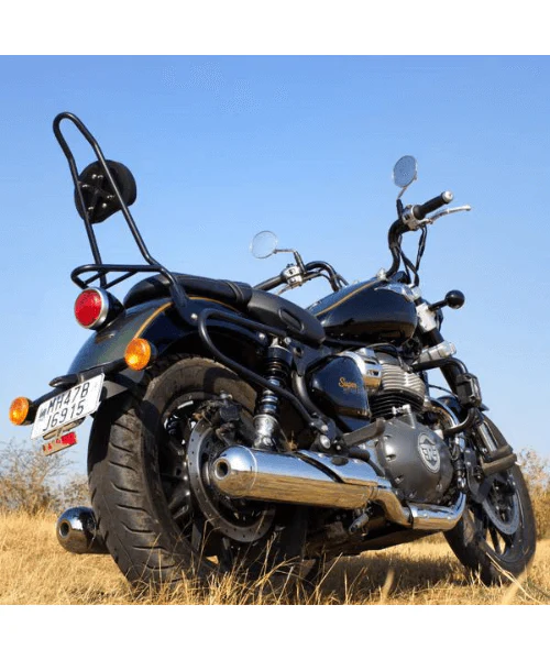 Auto Engina Super Meteor 650 Sissy Bar With Backrest - Black - Image 2