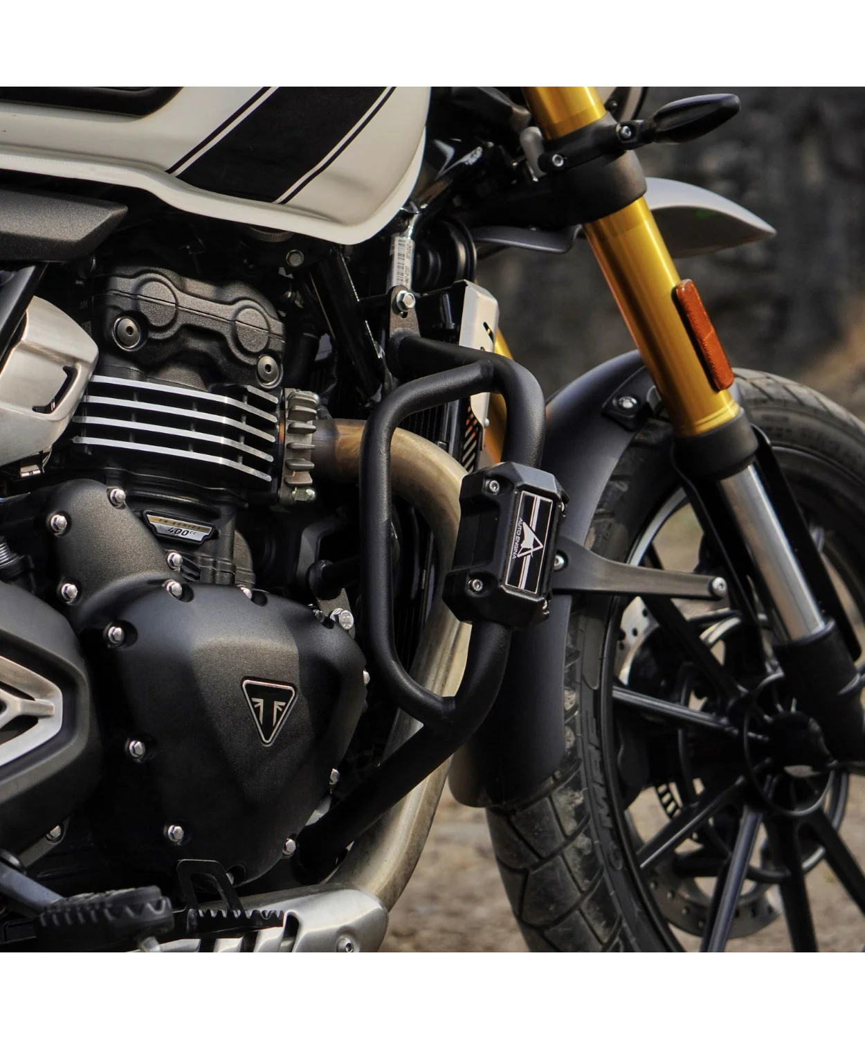 Auto Engina Triumph Scrambler 400x Crash/Leg Guard - Black