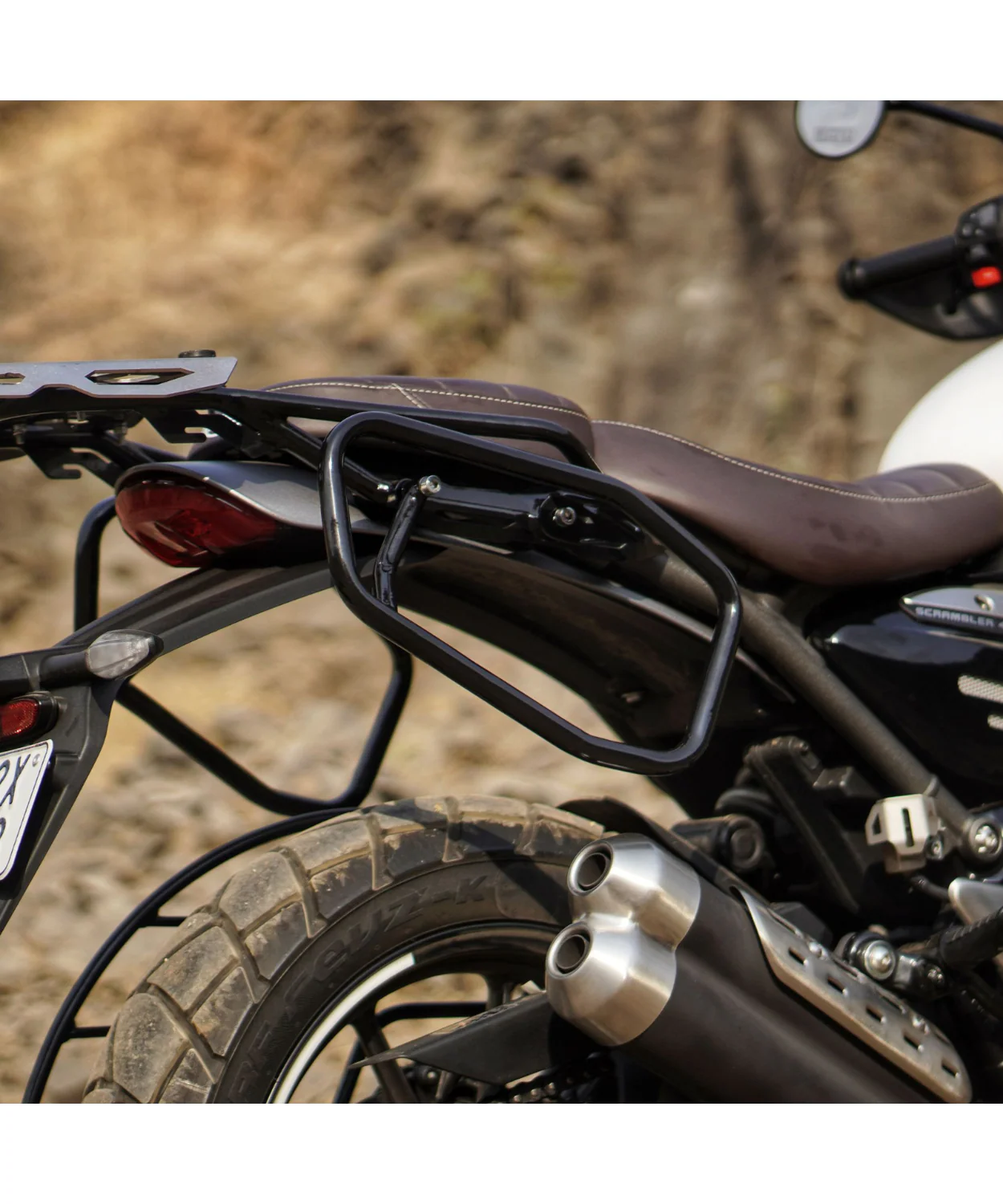 Auto Engina Triumph Scrambler 400x Saddle Stay - Black - Image 2