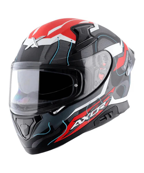 Axor Apex Dynamo Helmet - Matt Black Red - Image 2