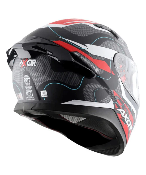 Axor Apex Dynamo Helmet - Matt Black Red - Image 6
