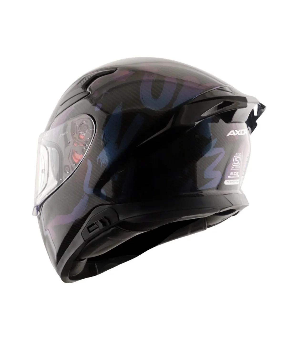 Axor Apex Solid Carbon Fiber Helmet (ECE R-22.06) - Gloss Black - Image 7