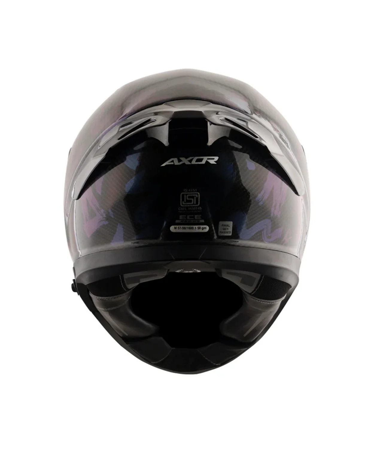 Axor Apex Solid Carbon Fiber Helmet (ECE R-22.06) - Gloss Black - Image 8