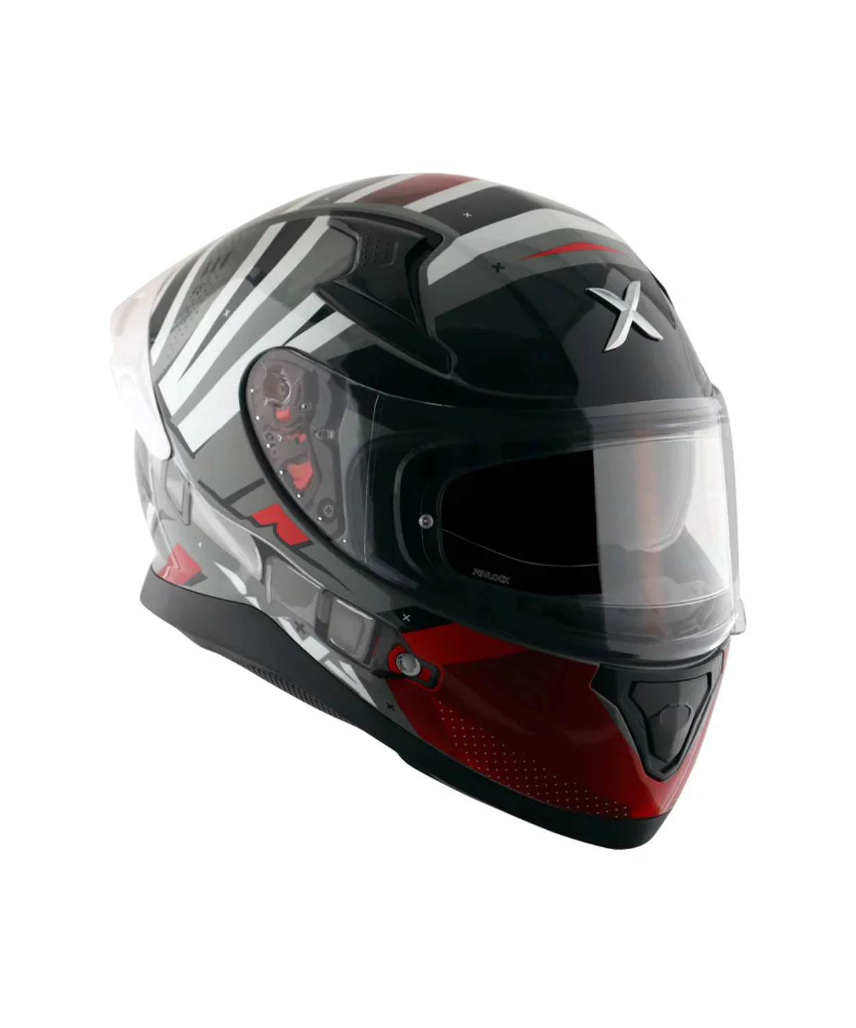 Axor Apex Hex-2 Helmet - Cool Grey Red - Image 4
